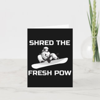 Carte Snowboard Graphiste Snowboardeur Partager Le Pow S