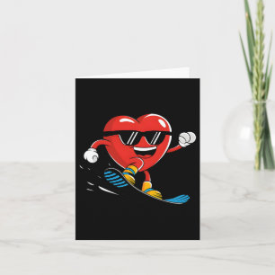 Carte Snowboard Heart Snowboard Valentines Day Boys G