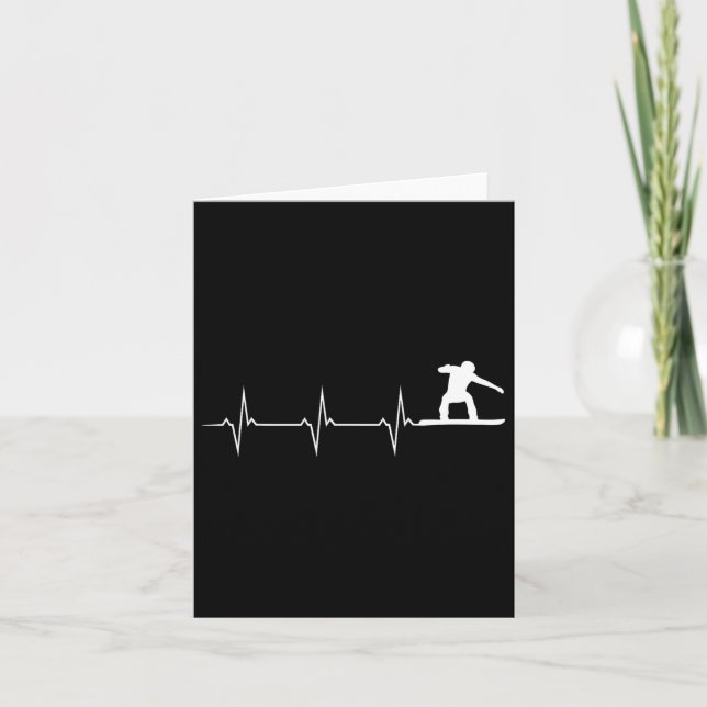Carte Snowboard Heartbeat - Snowboard (Devant)