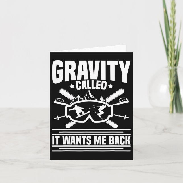 Carte Snowboard Lover Gear Ski Slope Vacances hiver Sno (Devant)