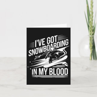 Carte Snowboard Lover Humour Design Amusant Snowboarder