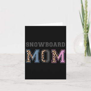 Carte Snowboard Maman Snowboard Cadeau Snowboard Maman S