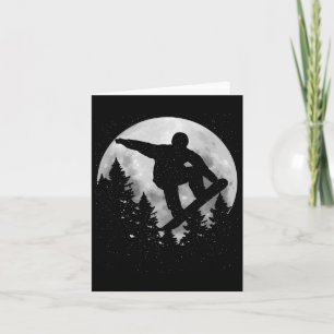 Carte Snowboard Moon Snowboard Sports d'hiver Snowbotte
