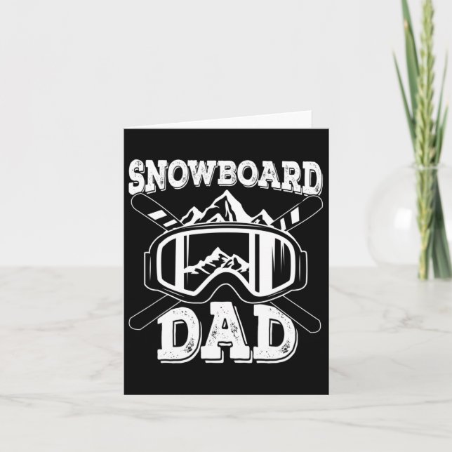 Carte Snowboard Papa Mountain Range Snowboard Père F (Devant)