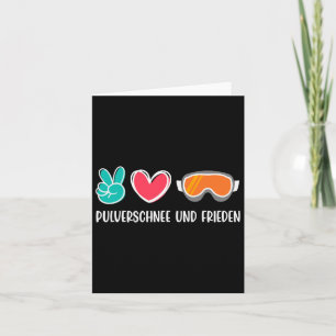 Carte Snowboard Poudre Neige Et Paix Drôle Snowboard