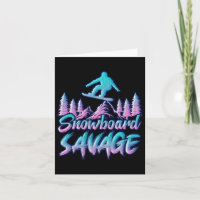 Snowboard Savage Funny Snowboarder Kids Snowboardi