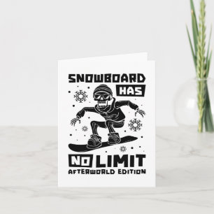Carte Snowboard Skeleton Sports d'hiver - Snowboard Snow