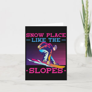 Carte Snowboard Snow Place Comme Les Pistes 90s 80s Snow