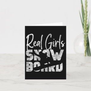 Carte Snowboard Snowboard Girl Vintage Real Girls Sno