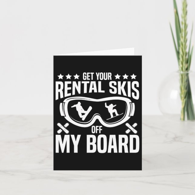 Carte Snowboard Snowboard Obtenez Votre Location Skis Ho (Devant)