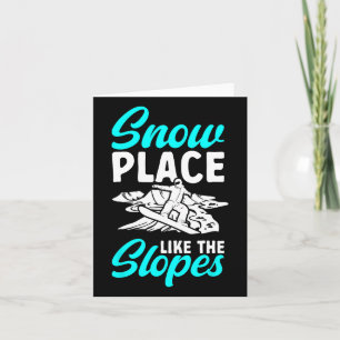 Carte Snowboard Snowboard Snow Place Comme Les Pistes