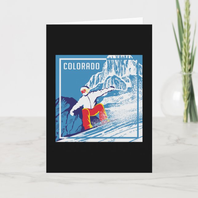 Carte Snowboard Snowboard Snowboardeur cadeau hiver (Devant)