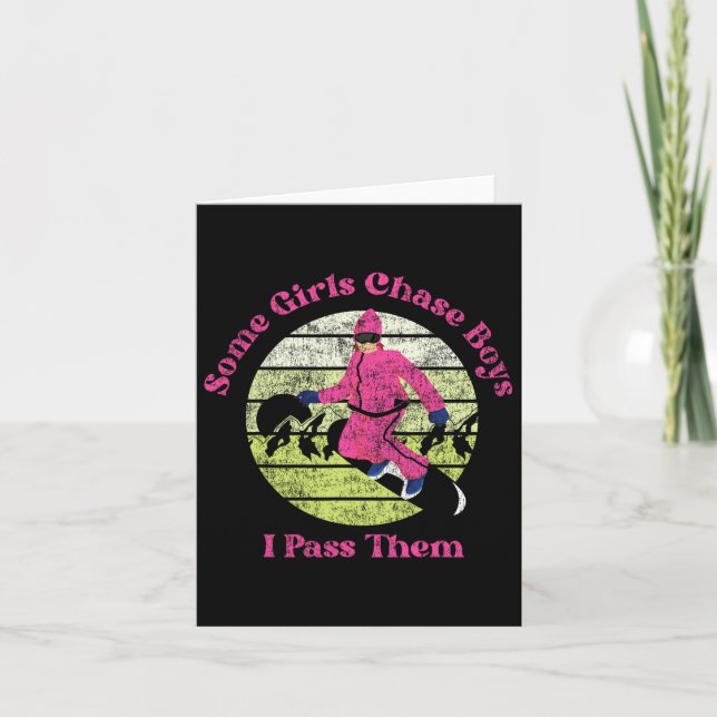 Carte Snowboard Snowboard Vintage Girl Retro some Gir (Devant)