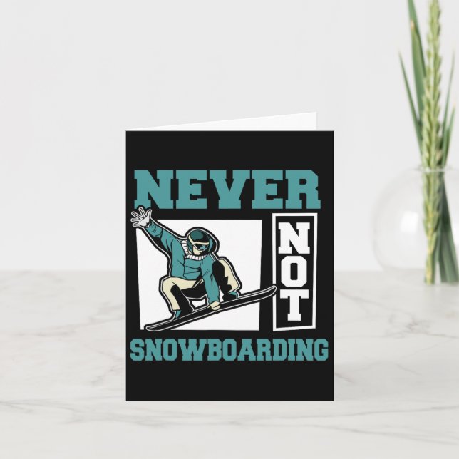 Carte Snowboard Sports d'hiver Snowboard - Snowboard (Devant)