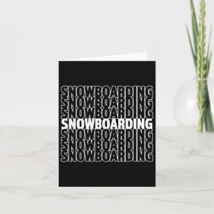 Carte Snowboard - Super Snowboardeur cadeau hiver