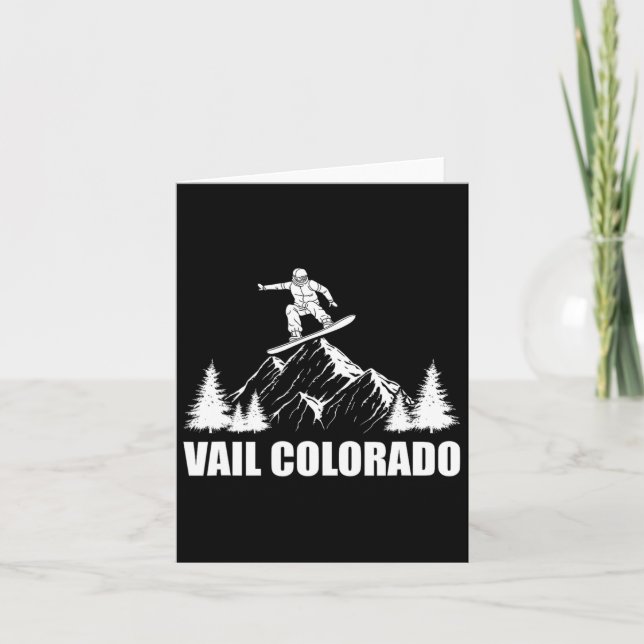 Carte Snowboard Vail Colorado Snowboard (Devant)