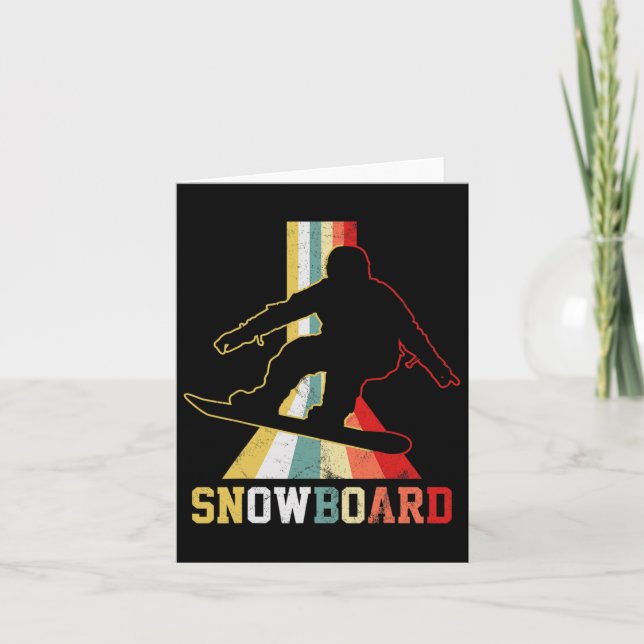 Carte Snowboard Vintage Snowboard Snowboard Snowboard (Devant)