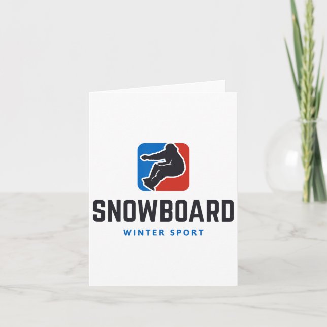 Carte Snowboard Winter Sport Freestyle (Devant)