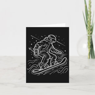 Carte Snowboarder Dessin Leçons de Snowboard
