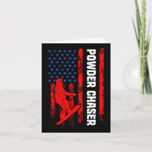 Carte Snowboarder en poudre Chaser Drôle Snowboard enfan