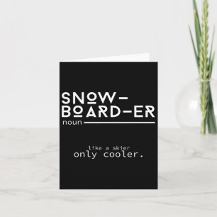 Carte Snowboardeur Définition Funny Snowboard Winter S