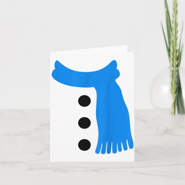 Carte Snowflake Snowman Costumes Christmas Family Matchi (Devant)