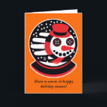 Carte Snowman<br><div class="desc">Customize the text on this card to send your best wishes to friends and family This Snowman est la part d'a great family of other Critters.</div>