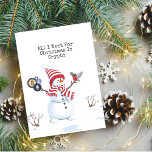 Carte Snowman Crypto Christmas<br><div class="desc">Célébrez les fêtes de façon crypto avec notre Crypto Christmas Snowman Card! Cette carte festive combine la joie de Noël avec l'excitation du monde de la crypto. C'est le moyen parfait pour envoyer des voeux de vacances chaudes à d'autres passionnés de crypto, amis férus de technologie, ou toute personne qui...</div>