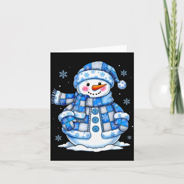 Carte Snowman For Women Men Kids Grandkids Christmas  (Devant)
