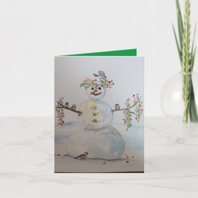 Carte snowman greeting card (Devant)