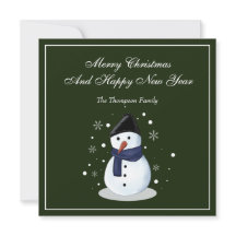 Carte Snowman Merry Christmass