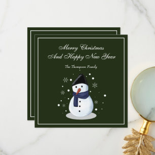 Carte Snowman Merry Christmass