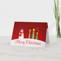 Snowman Trees Et Étoiles