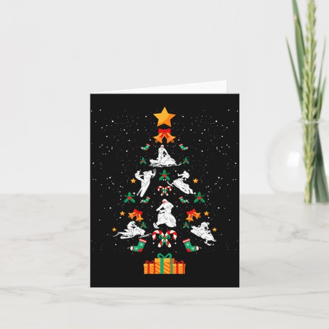 Carte Snowmobile Snowmobiling Christmas Tree Xmas  (Devant)