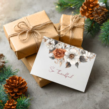 So Thankful Soft Autumn Blooms Card