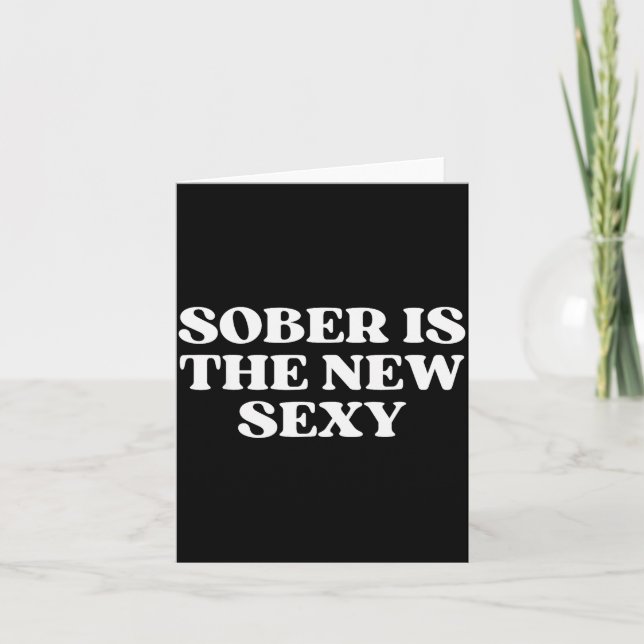 Carte Sober Is The New Y Funny Quote Y2k Aesthetic 2000s (Devant)