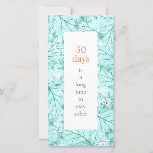 Carte Sobriété Anniversaire Une longue période pour être