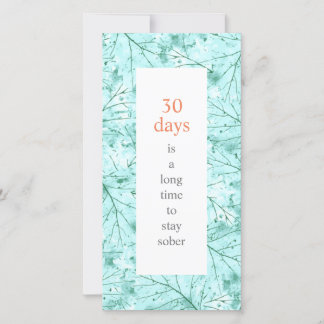 Carte Sobriété Anniversaire Une longue période pour être