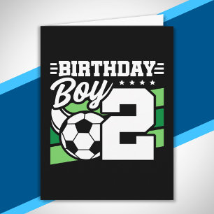 Carte Soccer Anniversaire - Garçon de 2 ans - 2e Anniver