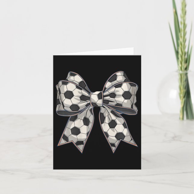 Carte Soccer Coquette Bow Soccer Maman Mère Fête des mèr (Devant)
