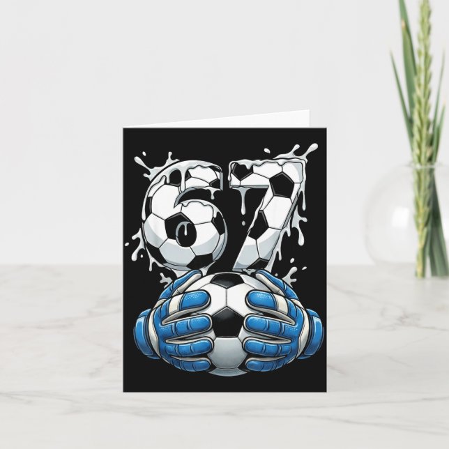 Carte Soccer Drip Number 67 Boys Soccer Goalkeeper 67  (Devant)
