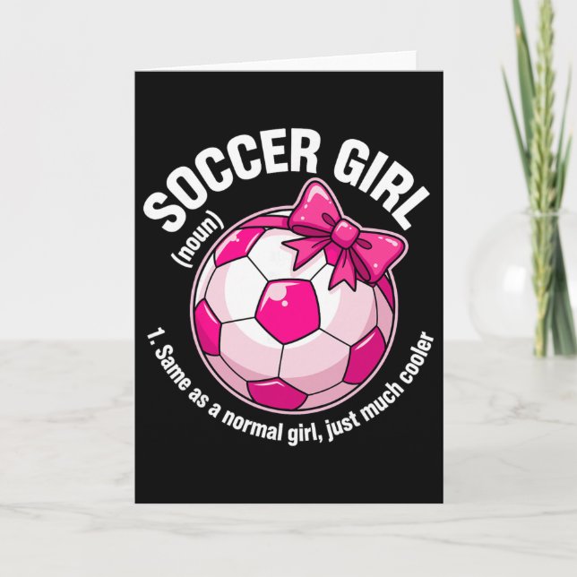 Carte Soccer Girl Definition  (Devant)
