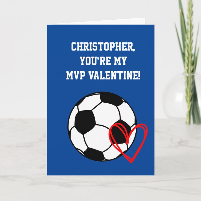 Carte Soccer MVP Saint-Valentin (Devant)