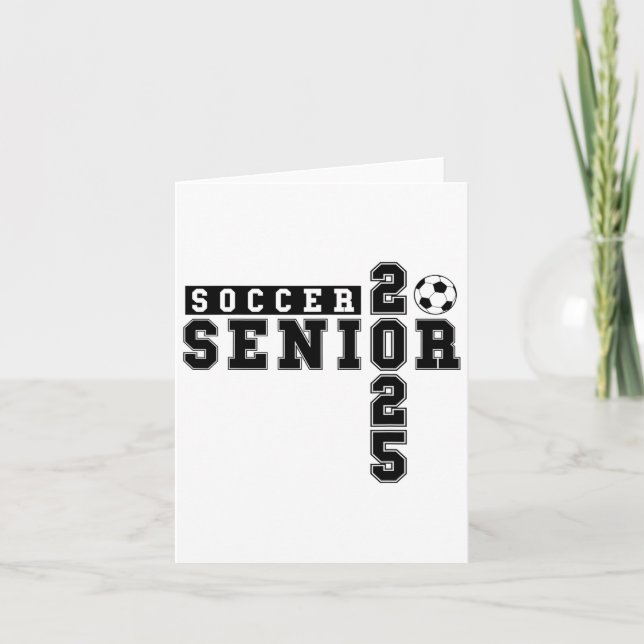 Carte Soccer Senior Night Soccer Senior 2025 Graduation (Devant)