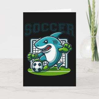 Carte Soccer Shark Playing Soccer 