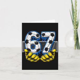 Carte Soccer Six Seven 67 Drôle Gen Alpha Meme 