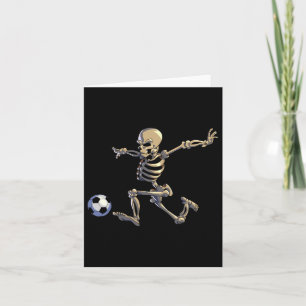 Carte Soccer Squelette Halloween Hommes garçons Joueur d