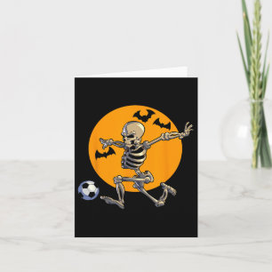 Carte Soccer Squelette Halloween Hommes garçons Joueur d