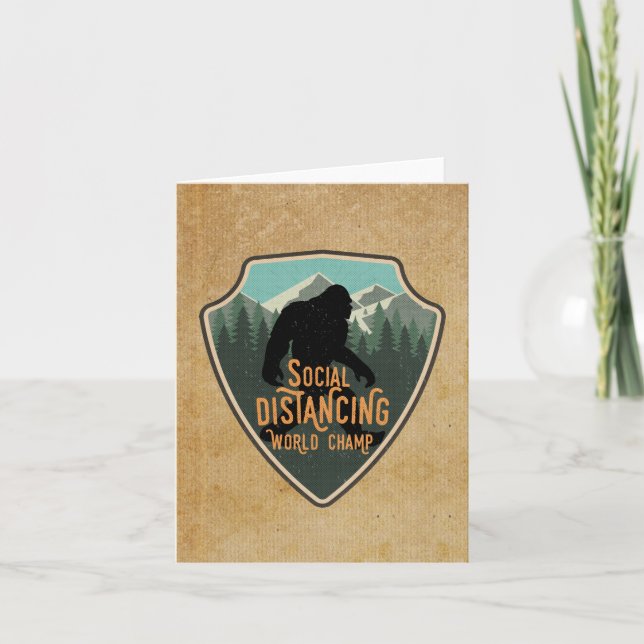 Carte Social Distancing World Champ Big Foot Badge (Devant)