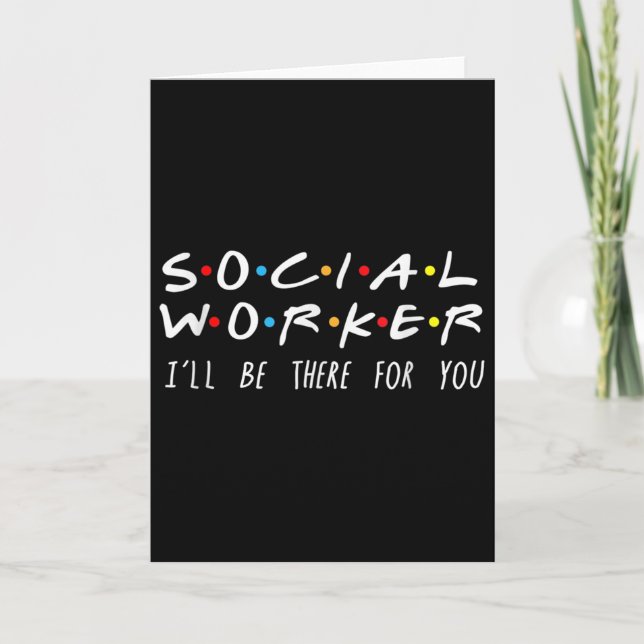 Carte Social Worker I'll Be There For You Christmas  (Devant)